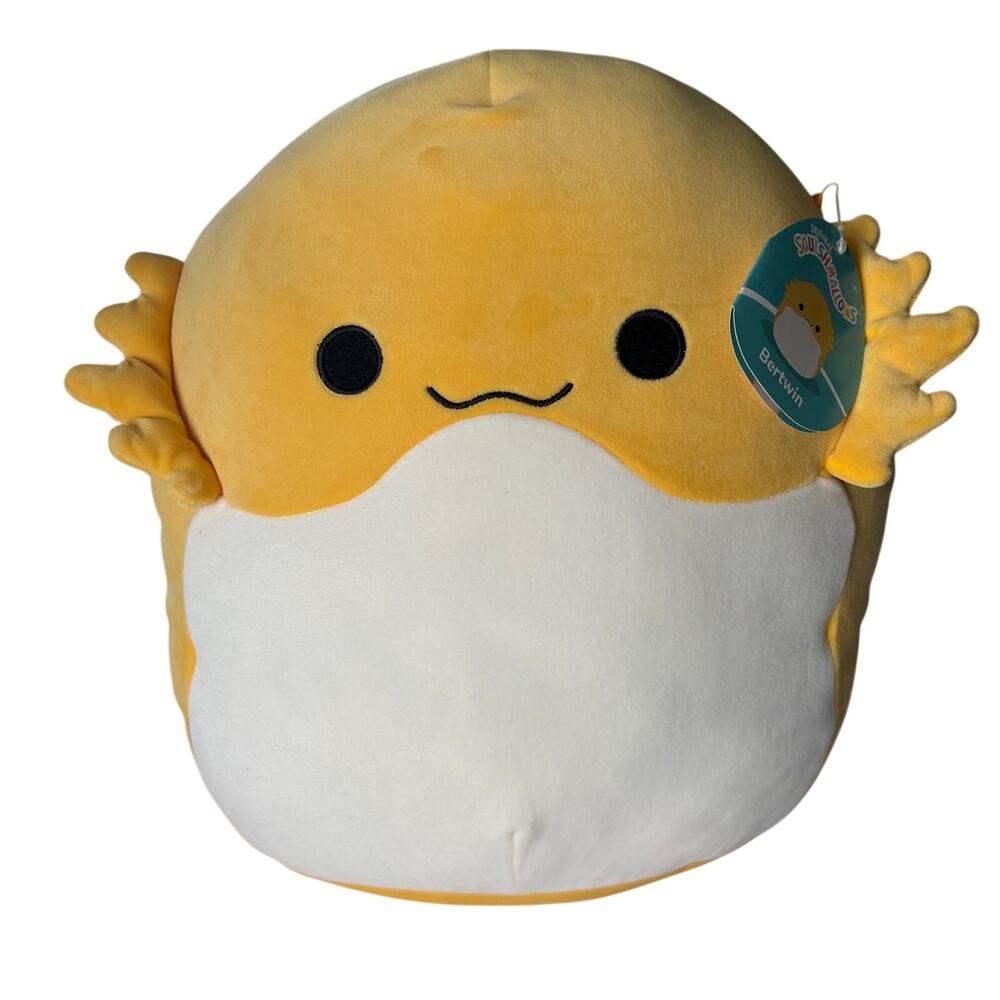 NWT Bertwin Squishmallows Yellow Bearded Dragon 12” Plush Stuffed Coffee Books